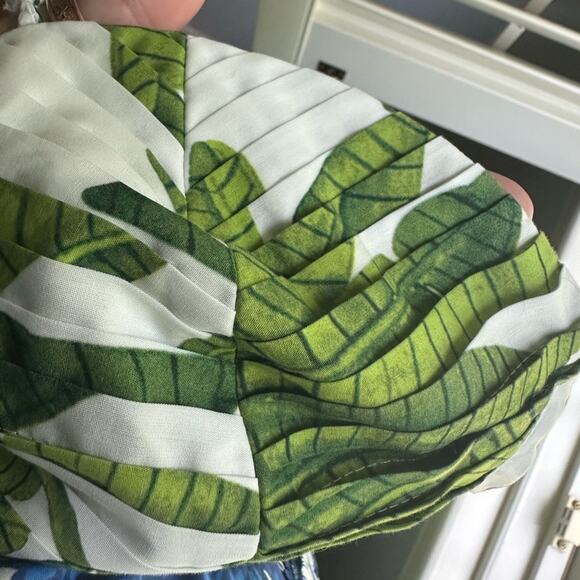 FARM Rio Green White Spaghetti Strap Maxi Sundress size xl nwt - Picture 5 of 11